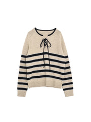 Emberlynn Round Neck Stripe Sweater