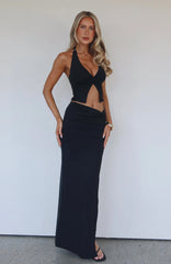 Made You Look Maxi Skirt Black