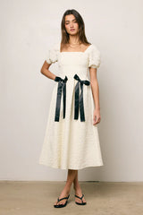 Nova Textured Midi Dress