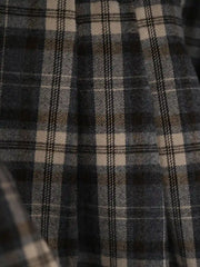 Pearl Ruffle Plaid Skirt
