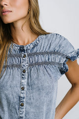 Brecklyn Denim Button Up
