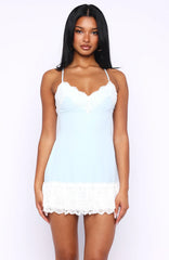 Sunlit Dream Mini Dress Baby Blue