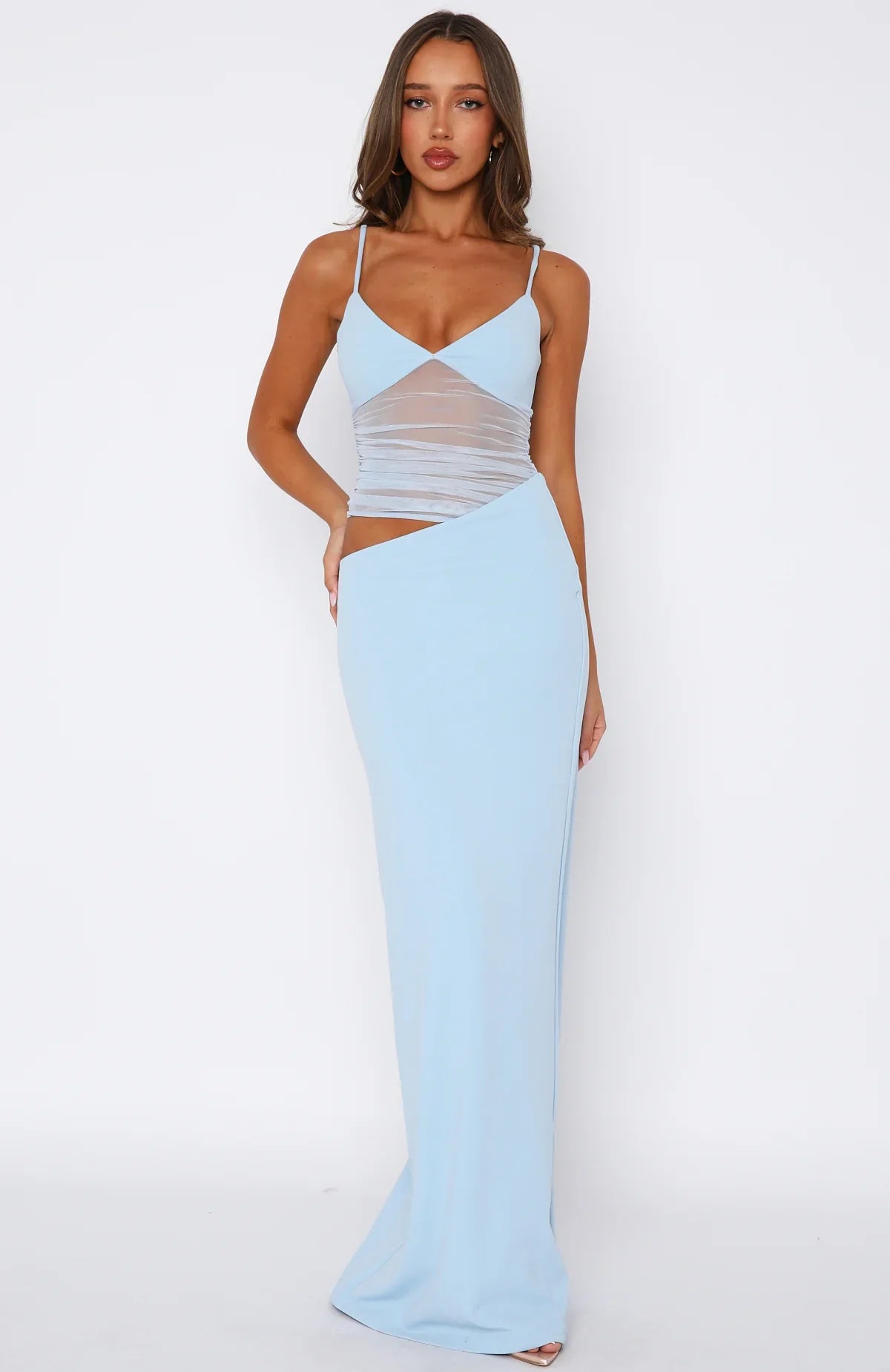 Call Me Up Maxi Dress Blue