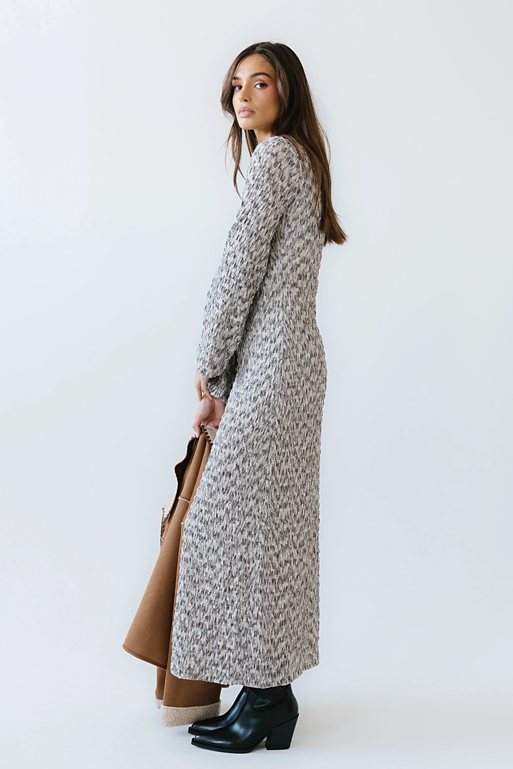 Lennon Textured Maxi Dress