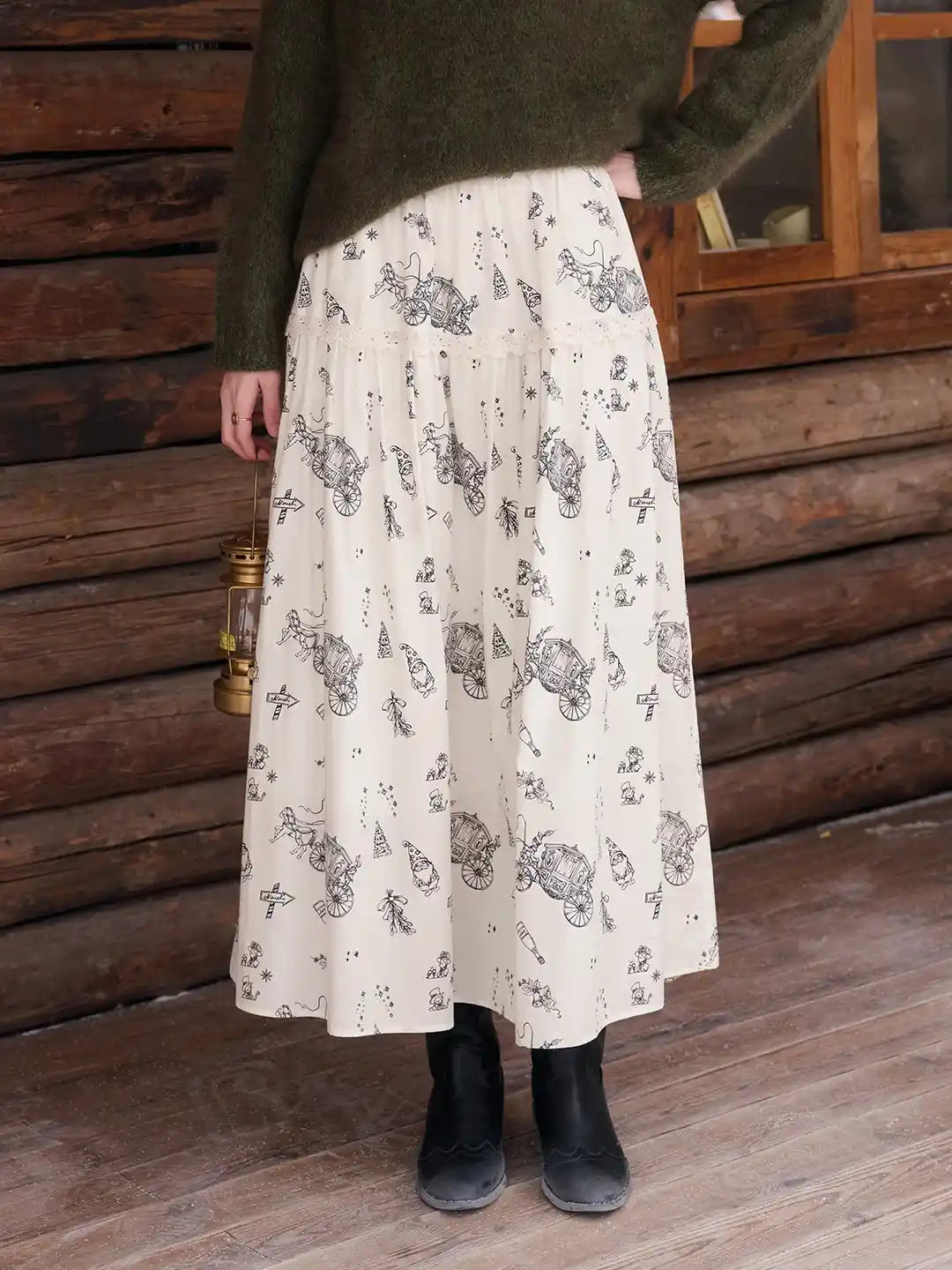 Lea Retro 100% Cotton Skirt