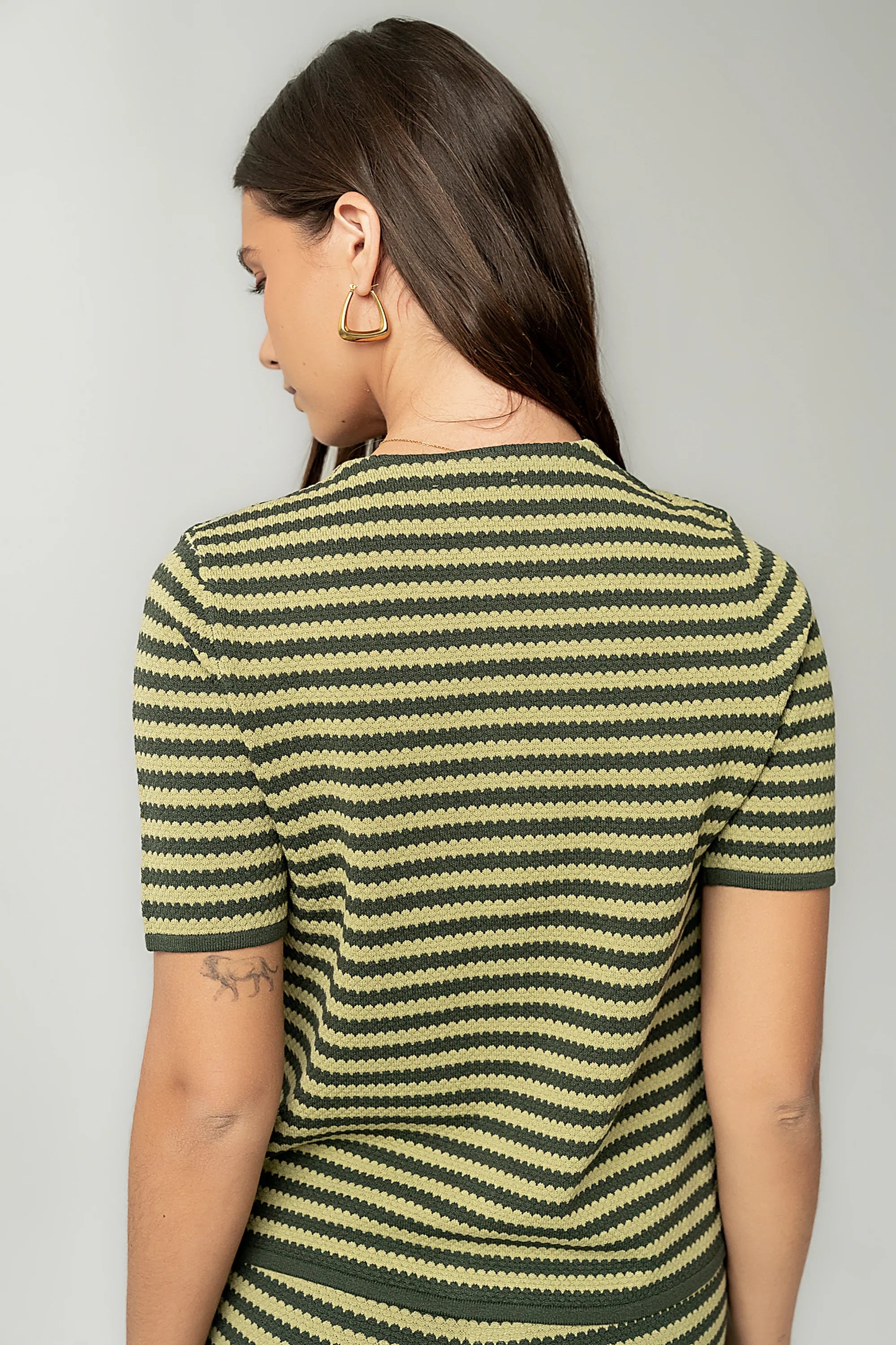 Ireland Striped Top in Green